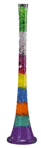 Vase mit allen Farben wie ein Regenbogen magic_cristal